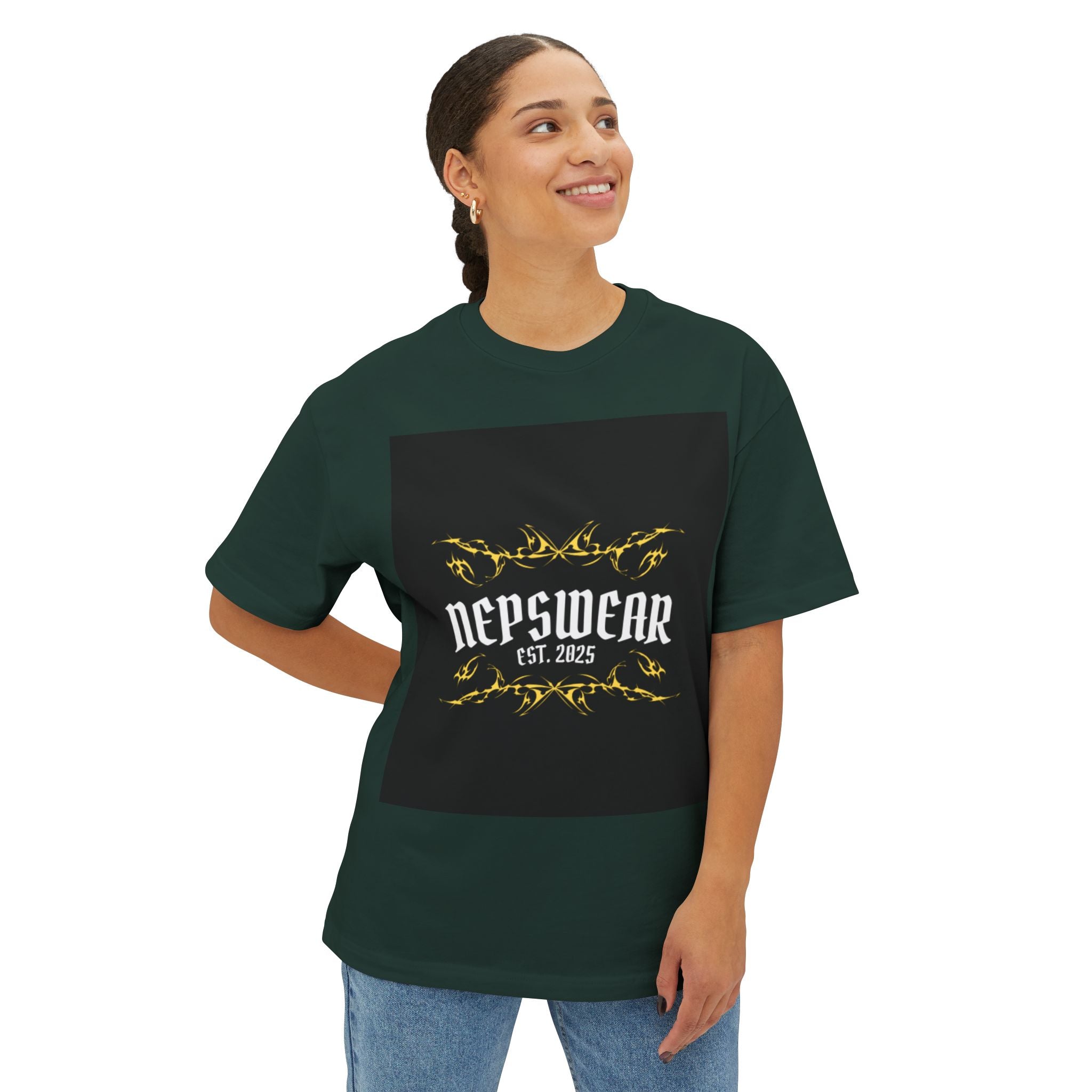 Trendy Unisex Oversized Tee - Casual Style for Everyday Wear, Perfect Gift for Friends, Birthday, Streetwear, Relaxed Fit, NEPSWEAR Design